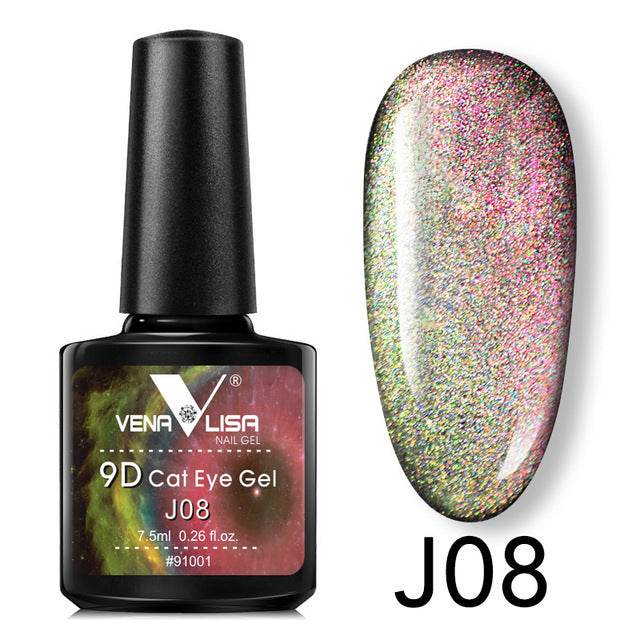 Venalisa 9D Gel Polish Cat Eye Magic – Galaxy Starry Magnetic Multicolor 5ml - Pasha