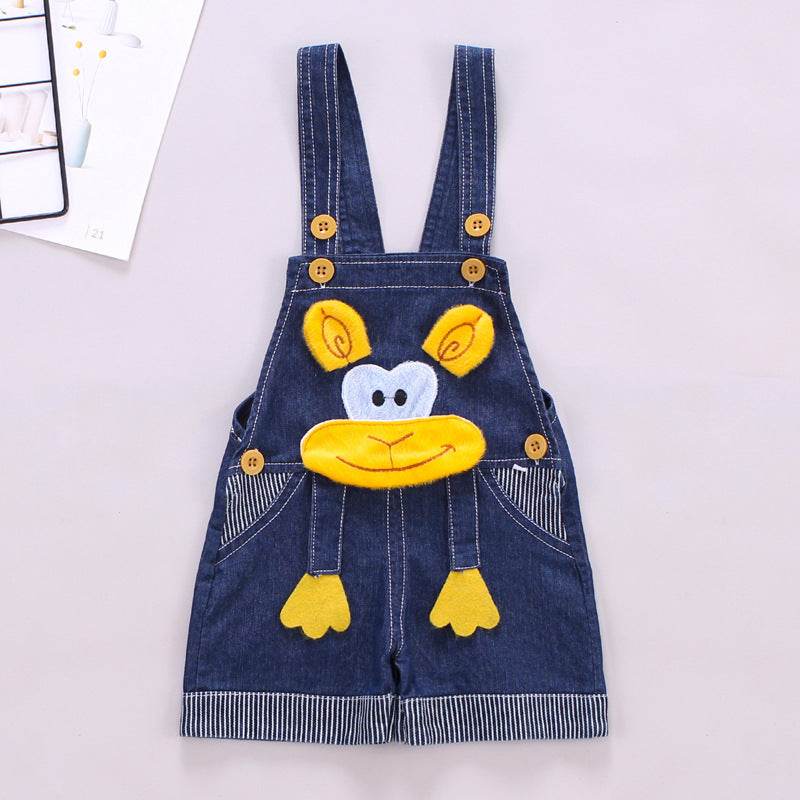 Stylish Summer Denim Overalls for Toddlers – Comfortable & Durable, Perfect for Boys & Girls (Ages 1-3) - Pasha