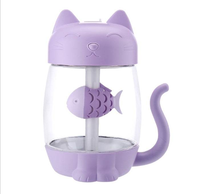 Cute Cat-Shaped 3-in-1 Humidifier - USB Desktop & Car Air Moisturizer - Pasha
