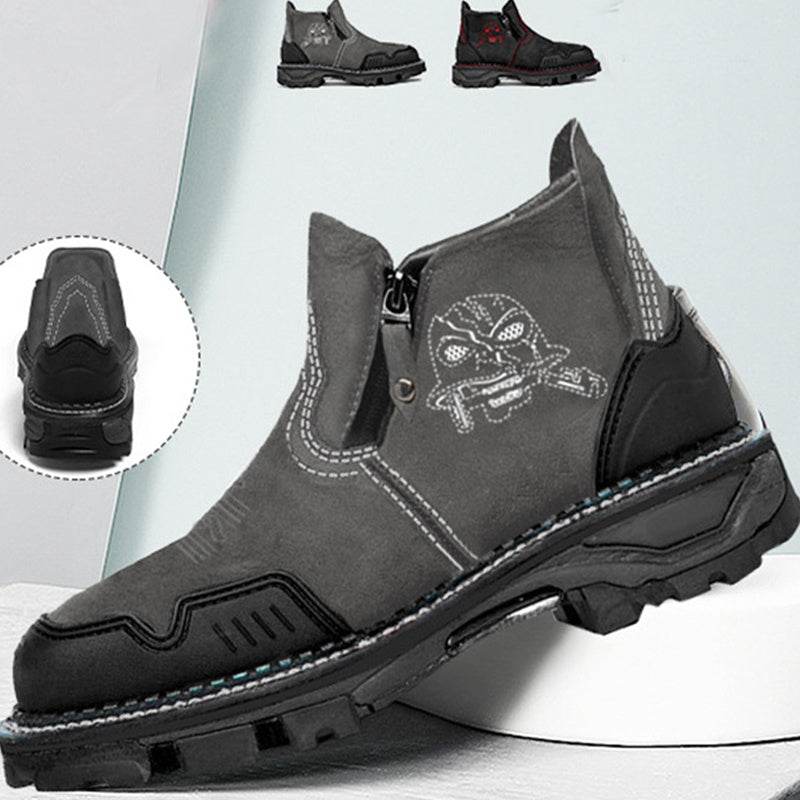 Men's Leather Snow Boots – Durable & Warm - Pasha