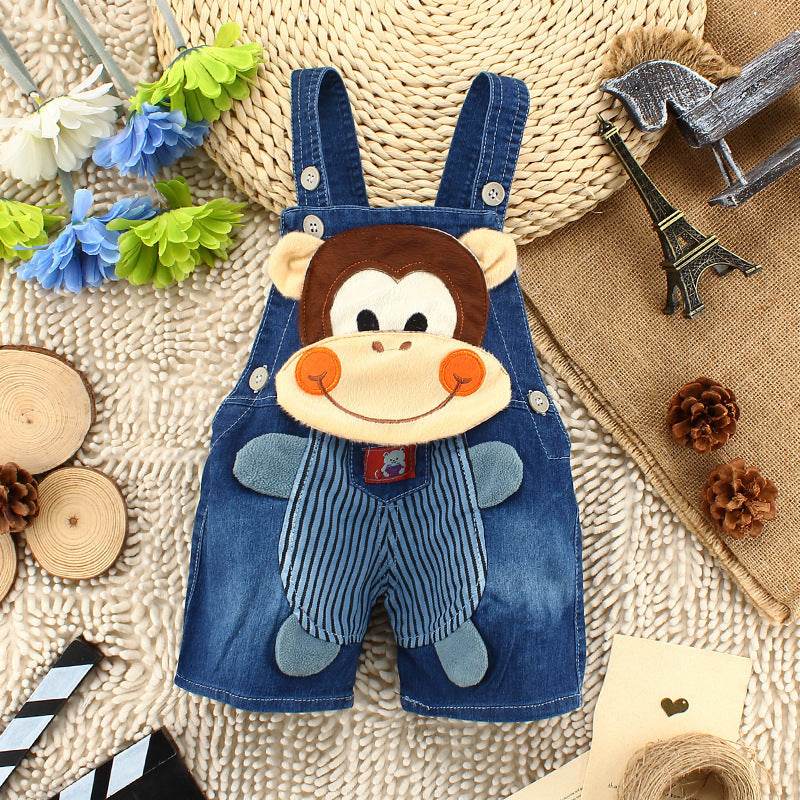Stylish Summer Denim Overalls for Toddlers – Comfortable & Durable, Perfect for Boys & Girls (Ages 1-3) - Pasha