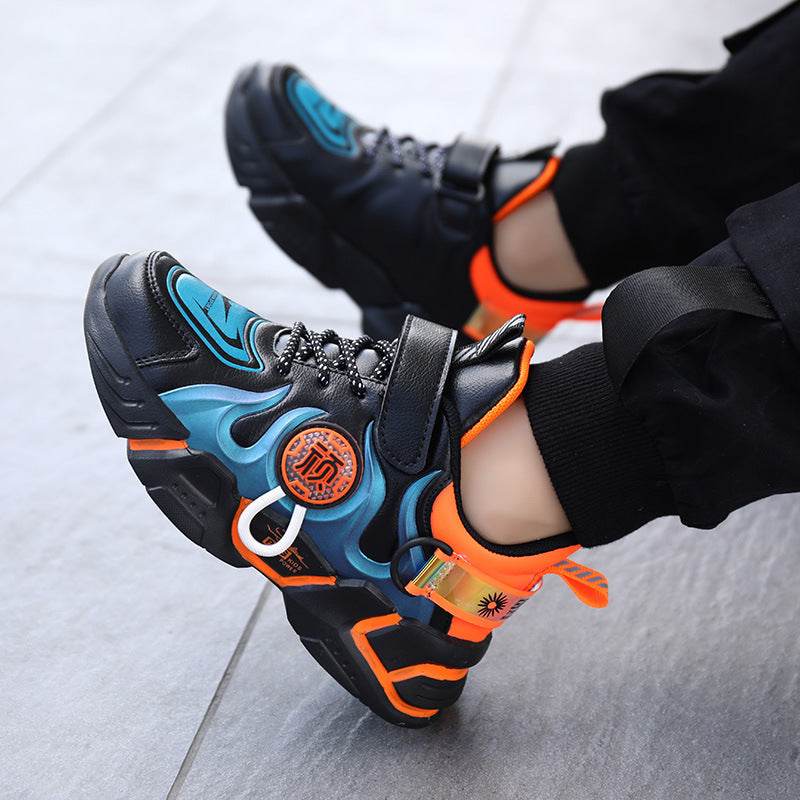 Cool Kids' Sports Shoes – Stylish & Comfortable Faux Leather Sneakers for Active Children - Pasha