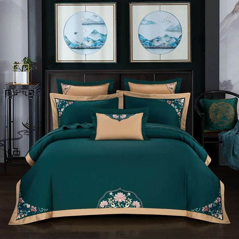 Chinese National Style Bedding Set – Luxurious Cotton - Pasha