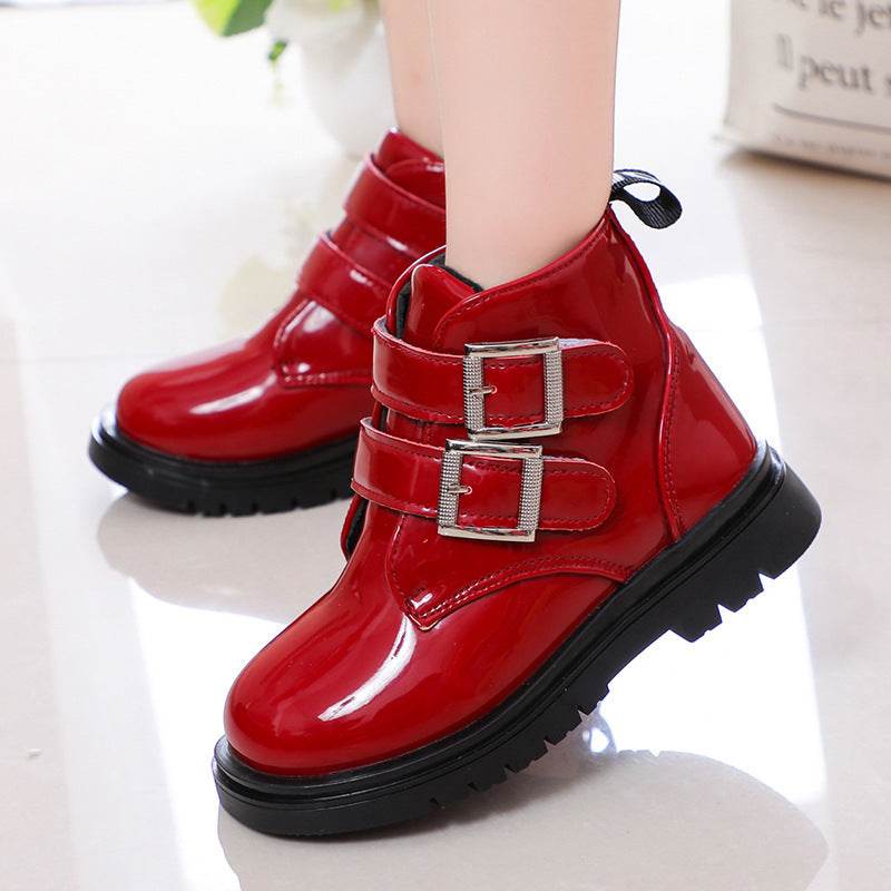 Stylish and Durable PU Kids Short Boots – Perfect for Boys and Girls - Pasha