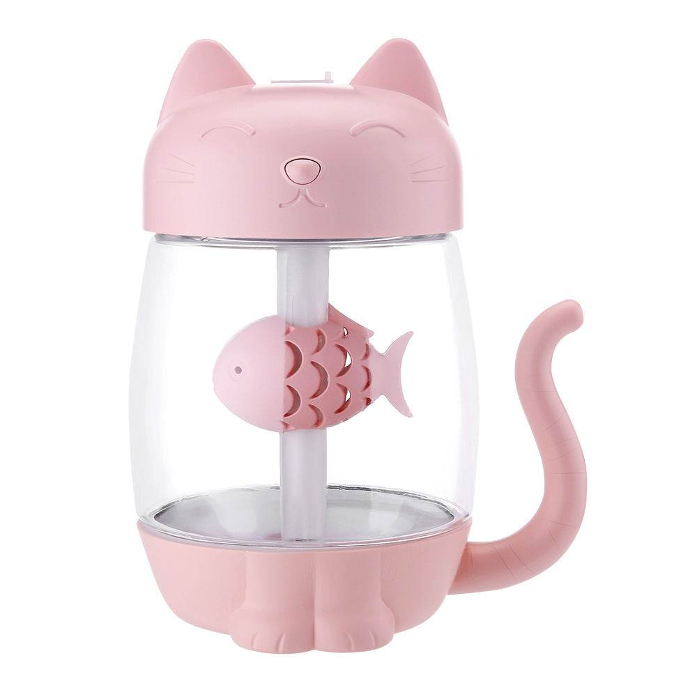 Cute Cat-Shaped 3-in-1 Humidifier - USB Desktop & Car Air Moisturizer - Pasha