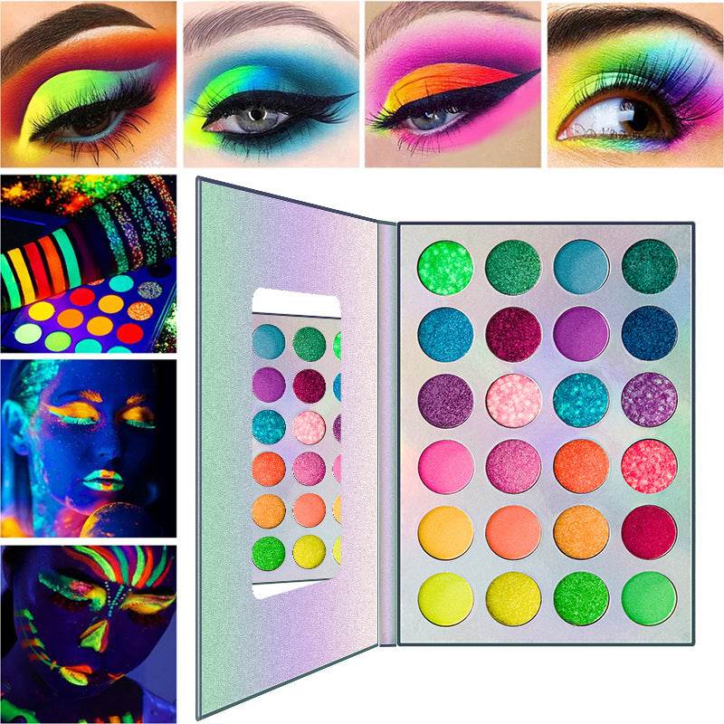 Persistent Glow Eyeshadow – UV Glow in the Dark 24 Colors - Pasha