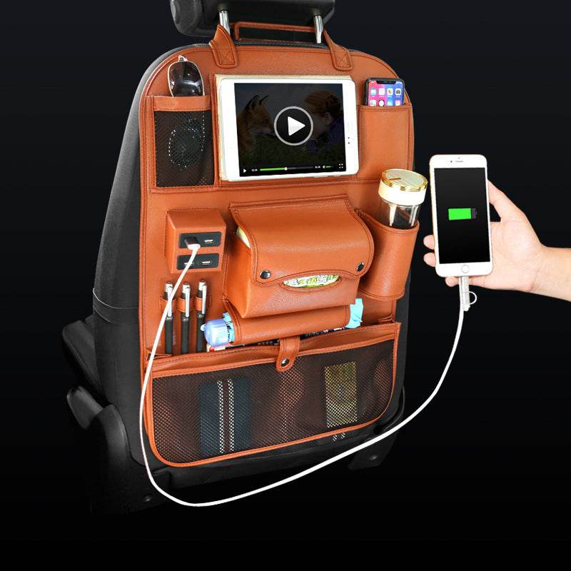 Multifunctional Car Back Seat Storage Bag with USB Port – Convenient Storage Solution for Your Vehicle - Pasha