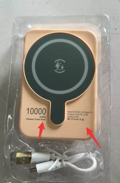 Mini Fast Charge Magnetic Wireless Power Bank - 10000/5000 mAh Portable Charger - Pasha