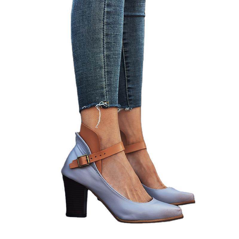 Chunky High Heel Sandals for Women - Pasha