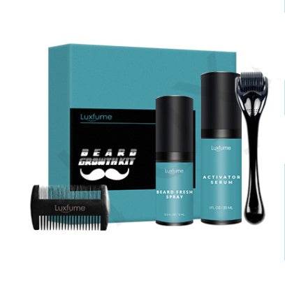 Beard Growth Liquid Care Set – Promote Fuller, Healthier Beard Growth - Pasha