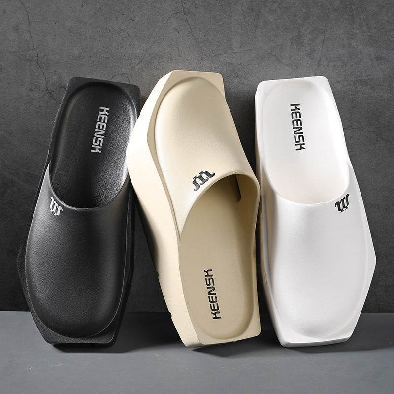 Men's Casual Platform Toe-Cap Slippers - Pasha