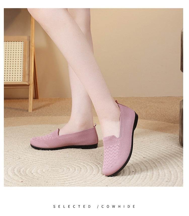 Casual breathable flat shoes for women - Pasha