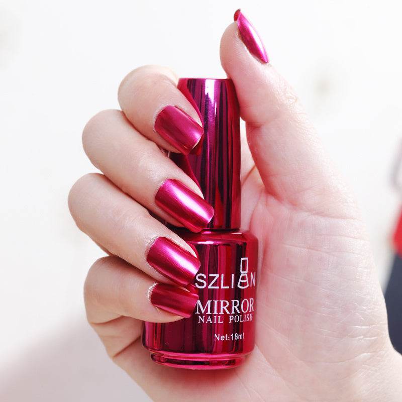 Mirror Silver Nail Polish – Metallic Stainless Steel Color - Pasha