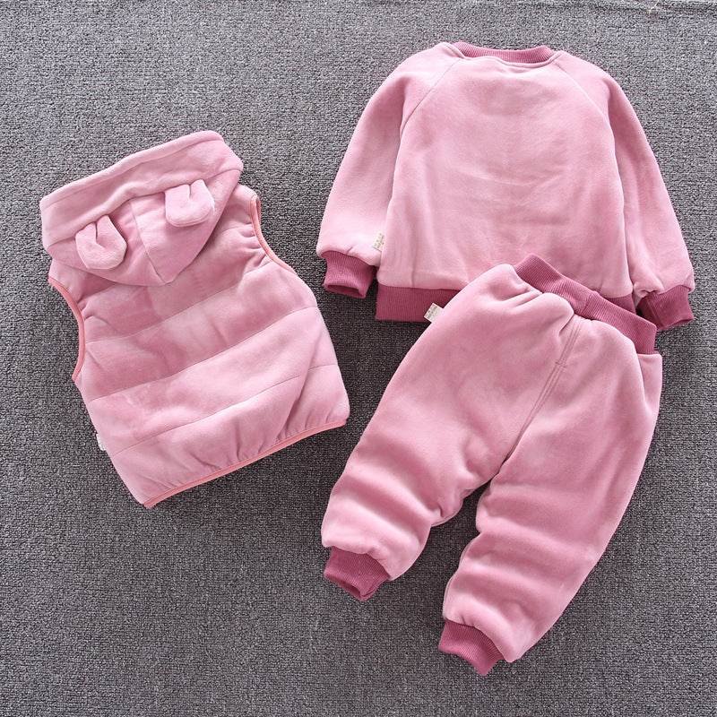 High-Quality Plush Hooded Zipper Shirt for Kids – Comfortable & Breathable Cotton Hoodie - Pasha