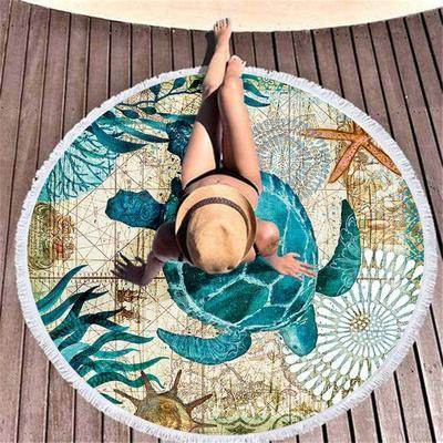 Sea Turtle Microfiber Towel – Vibrant & Quick-Dry - Pasha