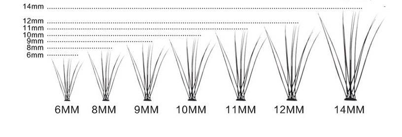 Luxurious Faux Mink Eyelashes – 60 Pieces in Various Lengths for Stunning Eye Looks - Pasha