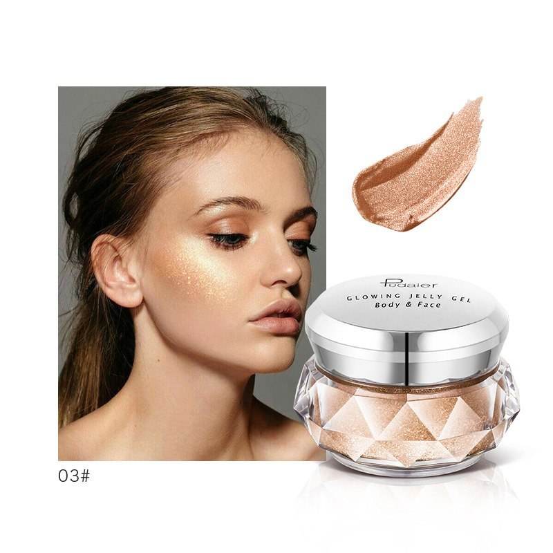 Rainbow Highlighter Jelly Gel – Radiant Makeup for Every Occasion by Pudaier - Pasha