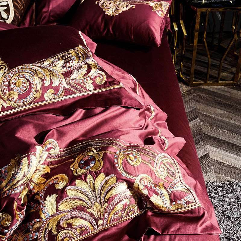 Chinese Cotton Quilt Cover – Embroidered Bedding - Pasha