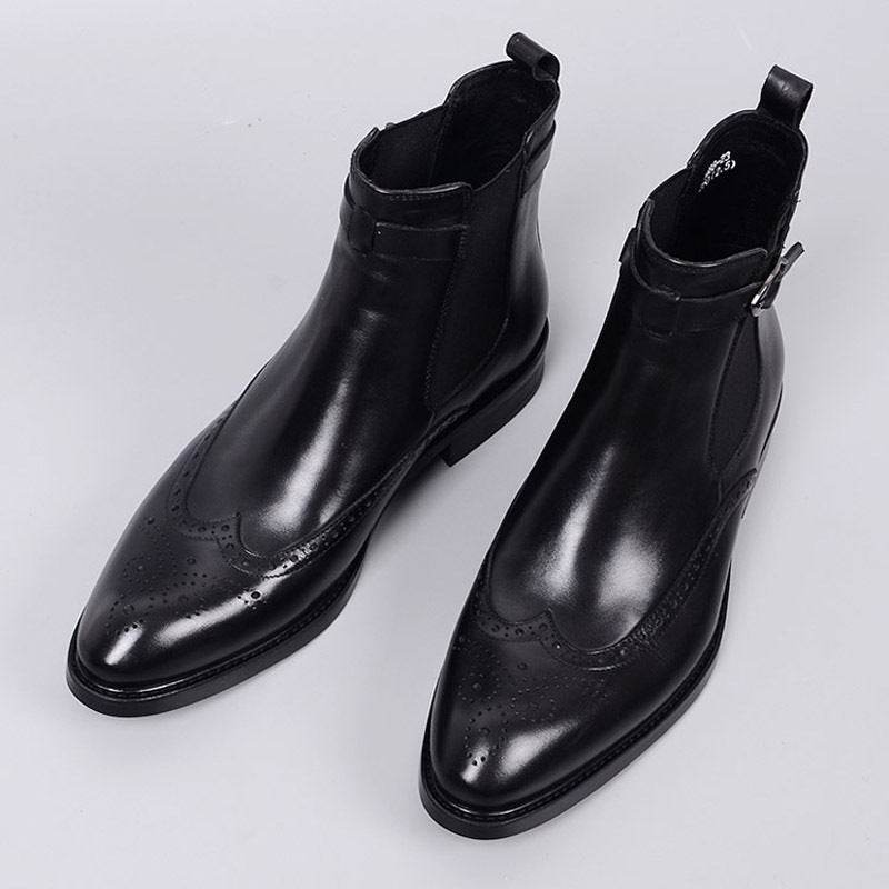 Leather Cowboy Boots – Classic Martin Style - Pasha