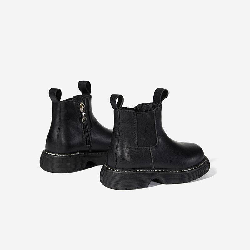 Girls Short Leather Boots – Stylish and Comfortable Winter Boots for Girls - Pasha