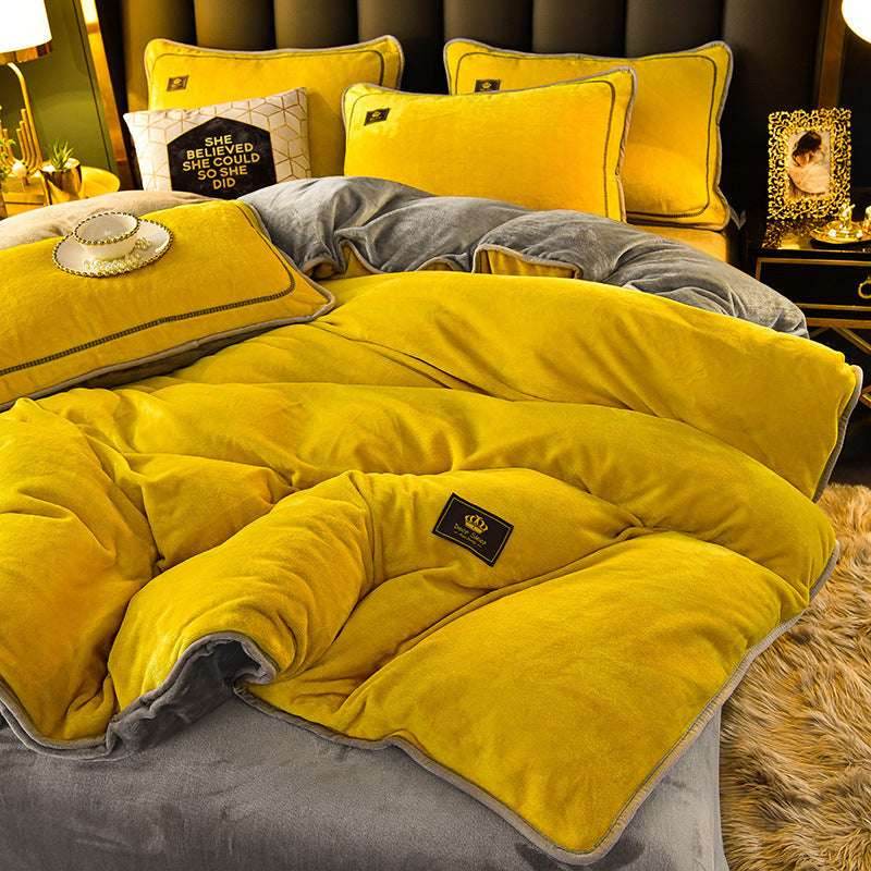Winter Flannel Duvet Cover – Thick & Double-Sided - Pasha