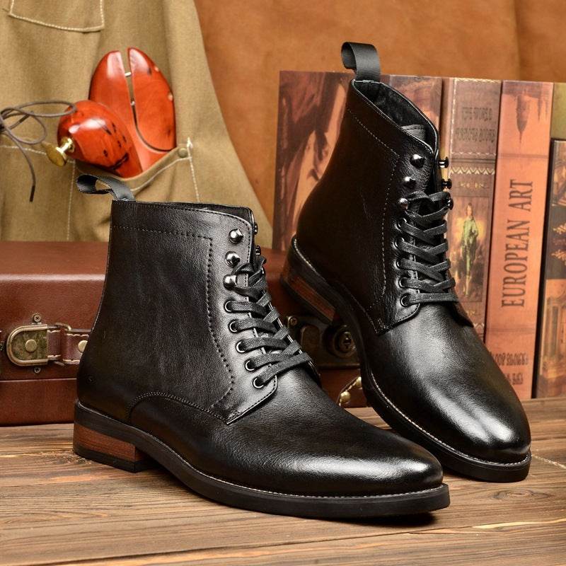 Men's Retro Boots – Handbrushed Martin Style - Pasha