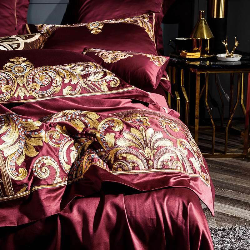 Chinese Cotton Quilt Cover – Embroidered Bedding - Pasha