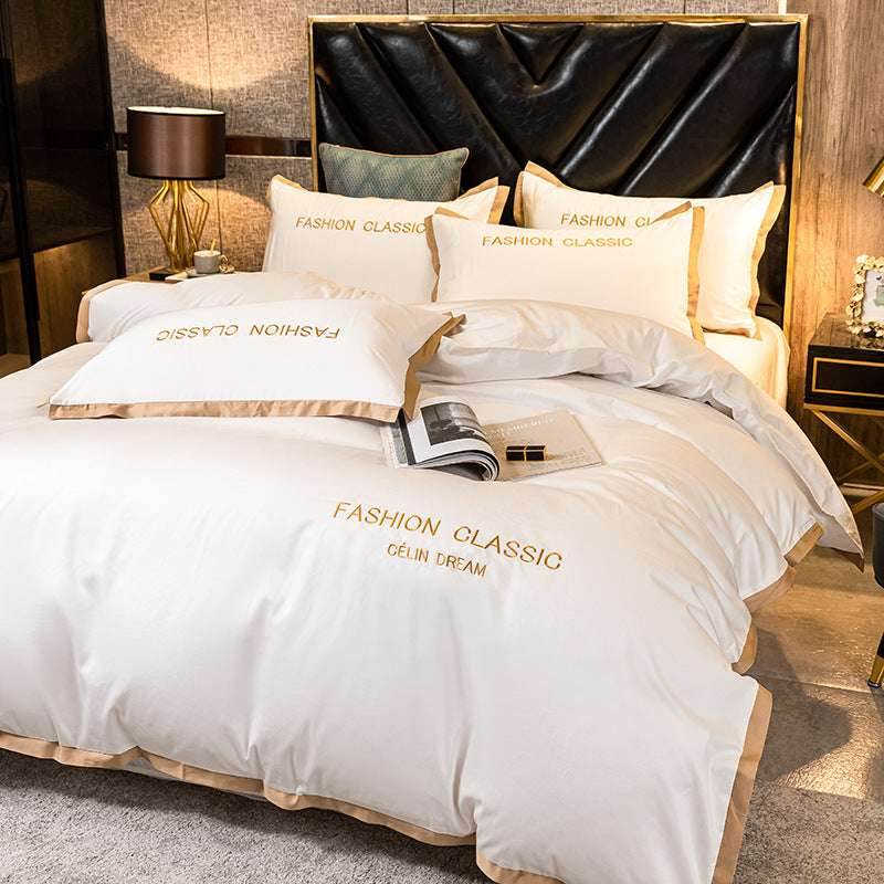 Personalized Cotton Bedding Set – Embroidered Quilt - Pasha