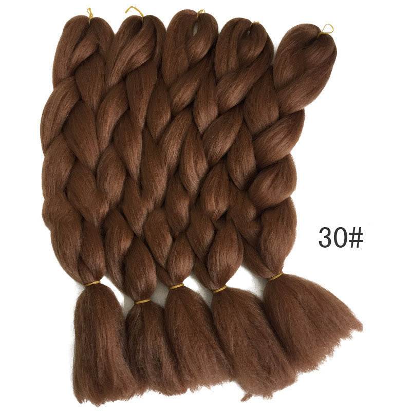 Jumbo 24 Inch Braiding Hair Extensions – High Temperature Fiber, Smooth Texture, Permable, for Kids and Women - Pasha