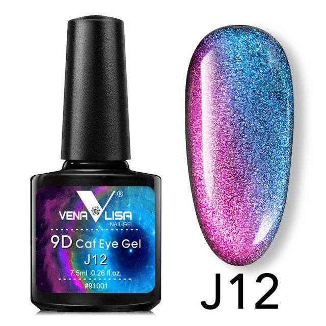 Venalisa 9D Gel Polish Cat Eye Magic – Galaxy Starry Magnetic Multicolor 5ml - Pasha