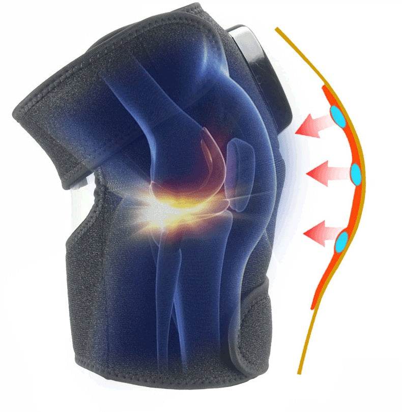 Knee Vibration Massager – Portable Joint & Muscle Pain Relief Device with Heat and Magnet Therapy - Pasha