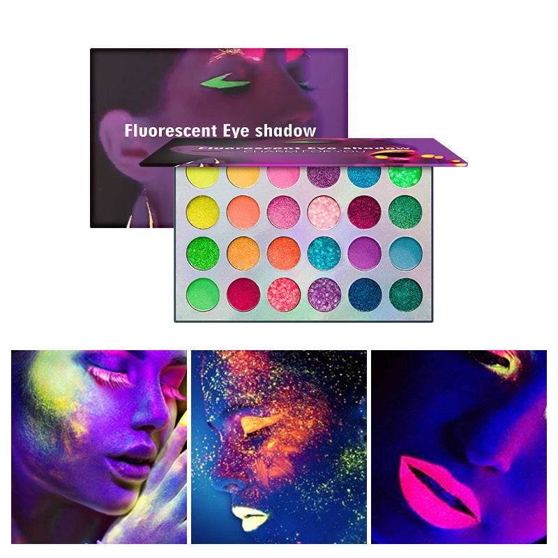Persistent Glow Eyeshadow – UV Glow in the Dark 24 Colors - Pasha