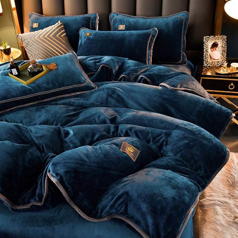 Winter Flannel Duvet Cover – Thick & Double-Sided - Pasha