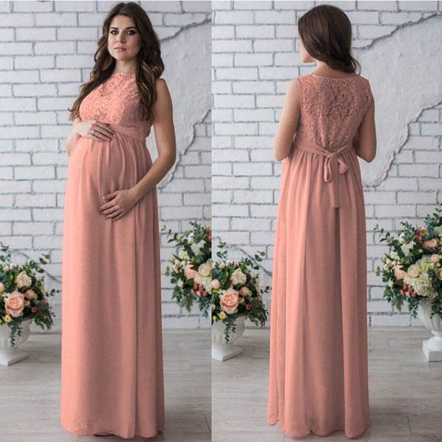 Lace Maternity Dress – Sleeveless & Elegant - Pasha