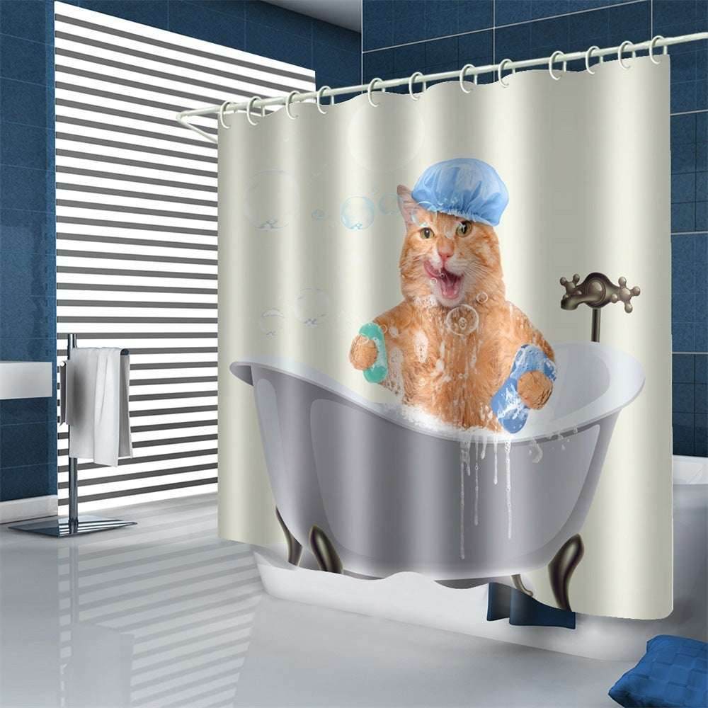 Waterproof Polyester Shower Curtain – Fun & Modern - Pasha