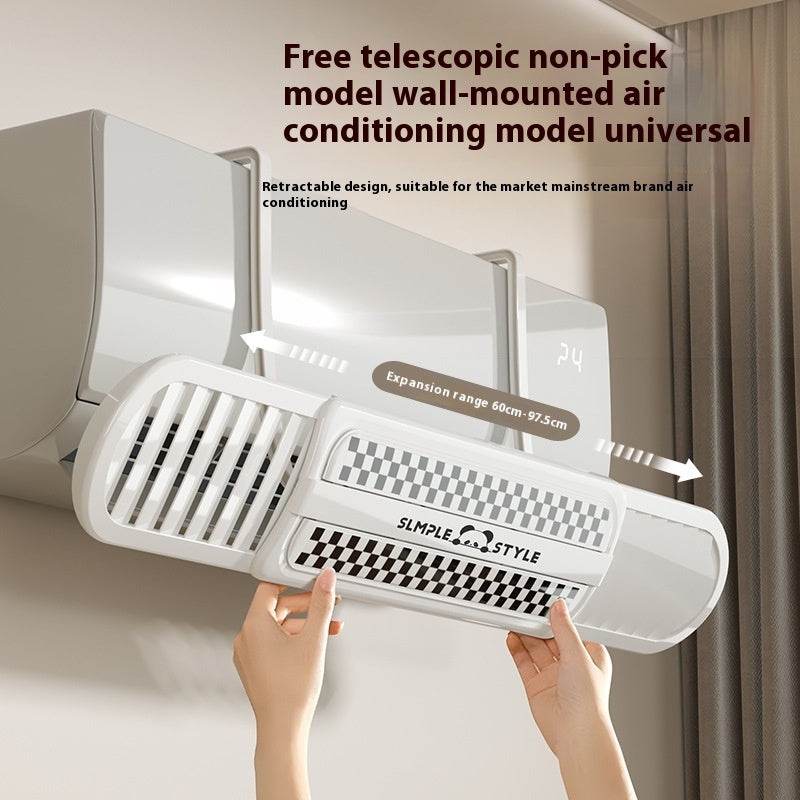 Universal Retractable Wind Deflector for Air Conditioners - Anti-Direct Blast Suspension - Pasha