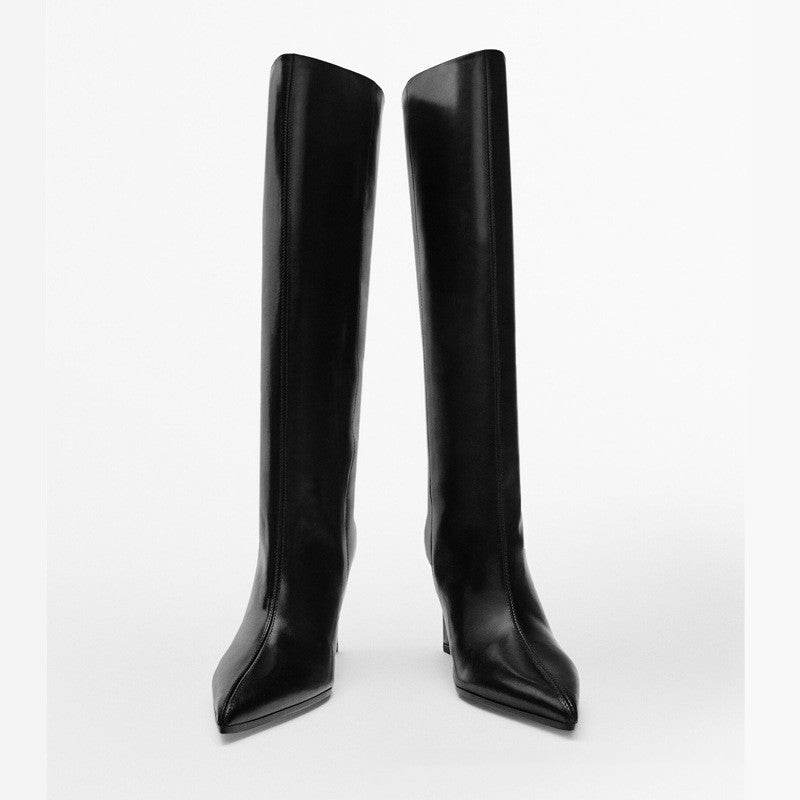 Exquisite leater high heel boots for women - Pasha