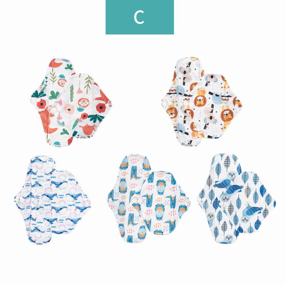 Washable Bamboo Charcoal Fiber Pantyliners – Eco-Friendly and Comfortable Sanitary Pads for Women - Pasha