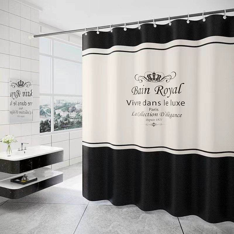 Waterproof Polyester Shower Curtain – Spring Spun Fabric - Pasha