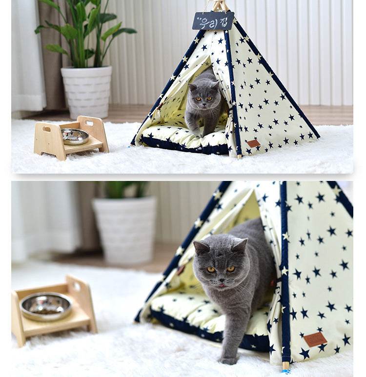 Portable Washable Pet Tent Dog Bed & Cat Toy House – the perfect solution for pet - Pasha