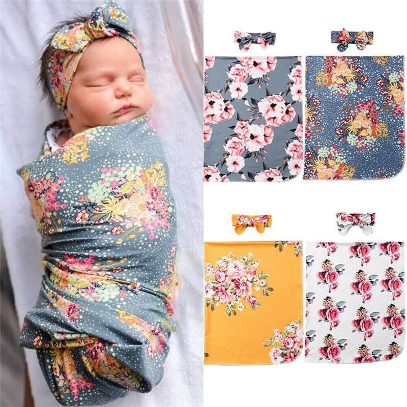 Cozy Bloom Baby Wrap Blanket – Soft & Warm - Pasha