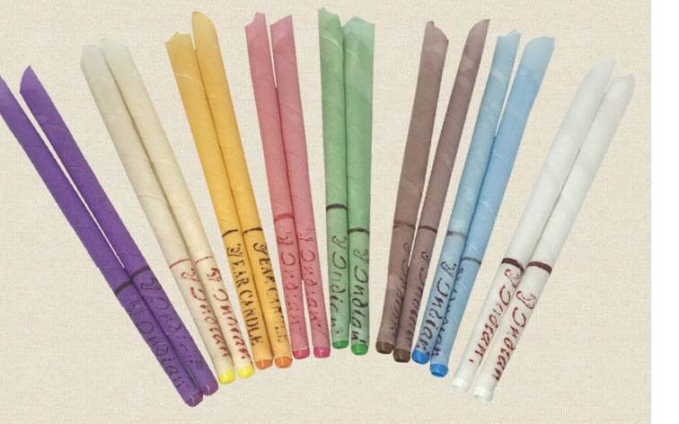 Ear Candles Set – 70pcs Mixed Colors for Ear Wax Removal, Tinnitus Relief, and Improved Listening - Pasha