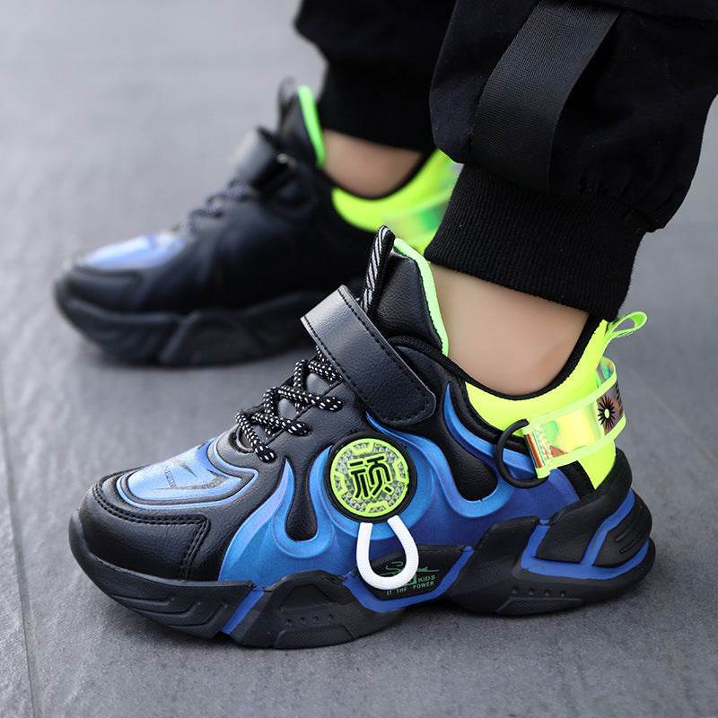 Cool Kids' Sports Shoes – Stylish & Comfortable Faux Leather Sneakers for Active Children - Pasha