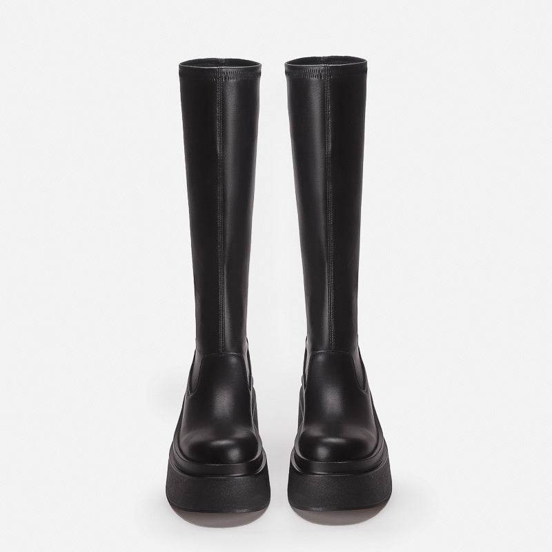 Platform elegant boots for women - Pasha