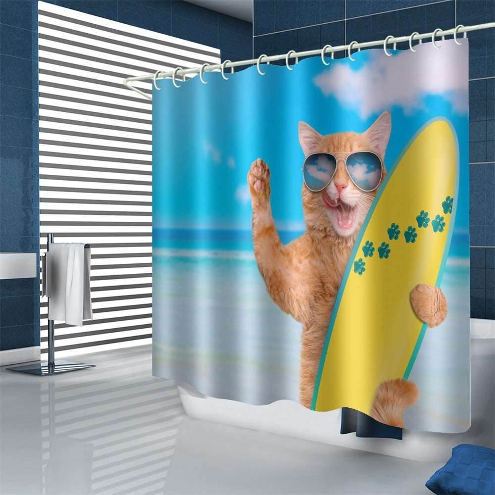 Waterproof Polyester Shower Curtain – Fun & Modern - Pasha