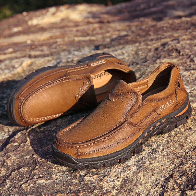 Top Layer Leather Shoes – Premium Men's Style - Pasha