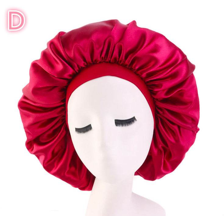 Beauty Satin Silk Hair Bonnet – Elegant Sleep Night Cap with Beautiful Print - Pasha