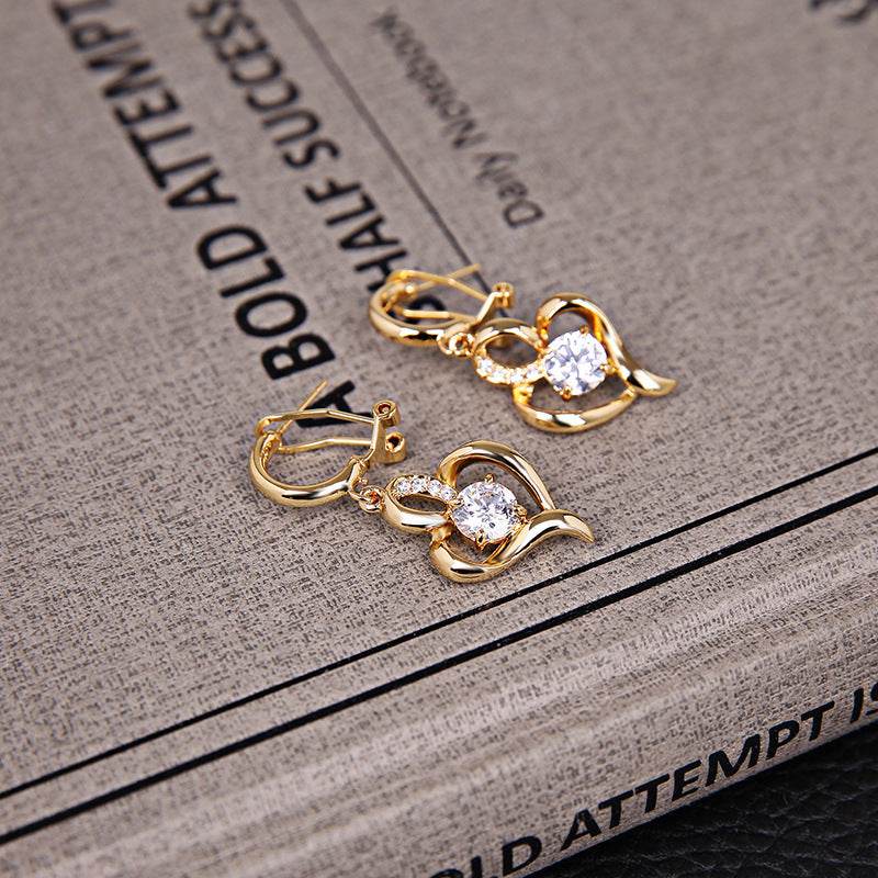 Exquisite Diamanteffekt Jewelry Set - Elegant 2-Piece Boutique Gift Set - Pasha