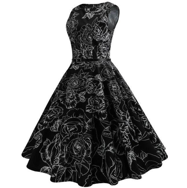 Hepburn Style Dress – Elegant Retro Vintage Look - Pasha