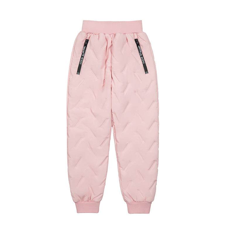 Boys Fleece Pants – Thick, Cold-Proof and Warm Bunched Feet Pants - Pasha